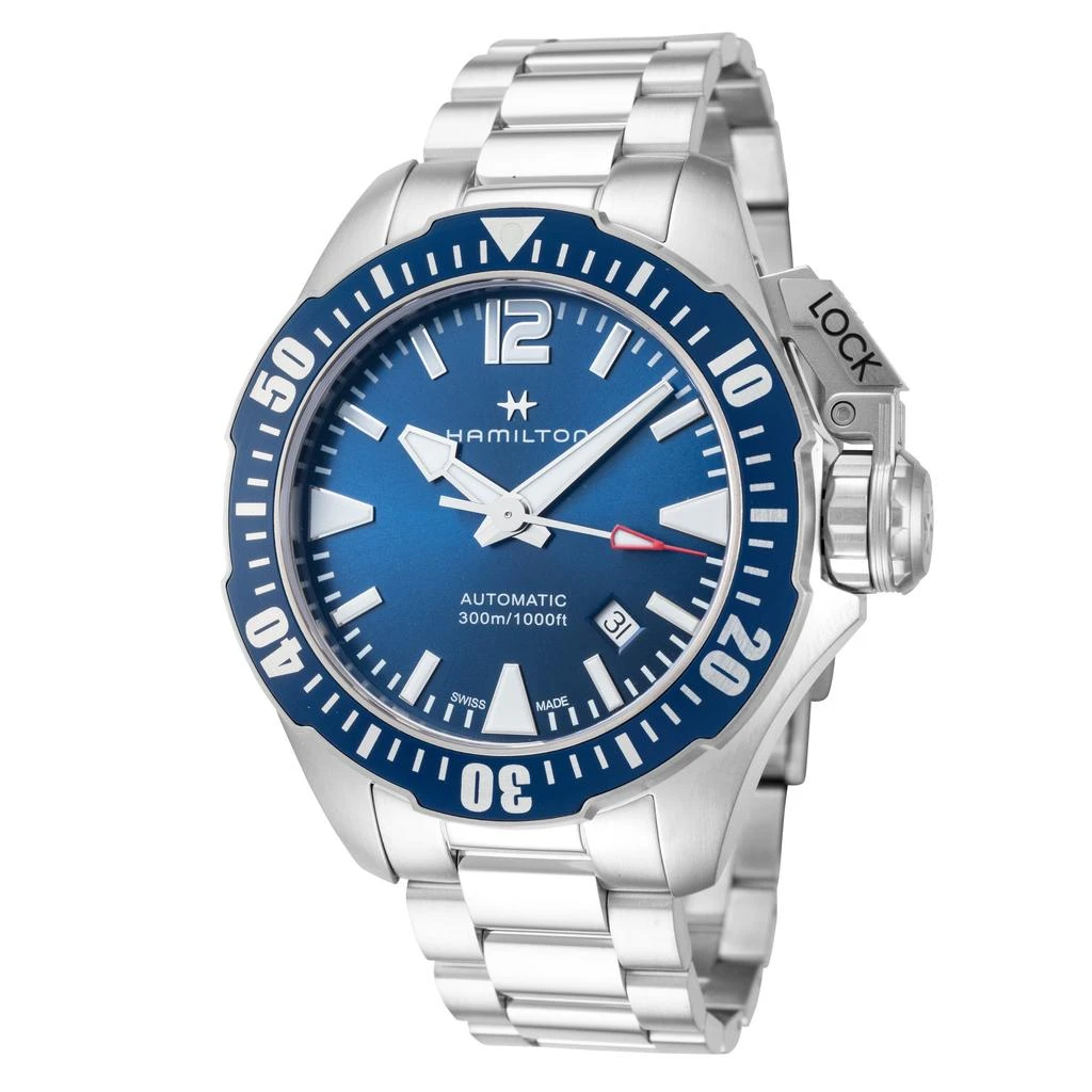 商品Hamilton|Hamilton Men's Khaki Navy 42mm Automatic Watch,价格¥5929,第1张图片