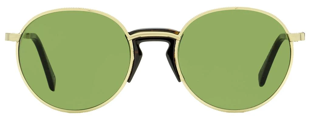 商品Omega|Omega Men's Round Sunglasses OM0019-H 32V Gold/Havana 53mm,价格¥1252,第2张图片详细描述