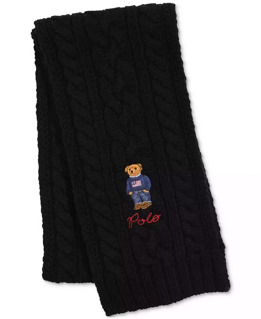 商品Ralph Lauren|Men's Cable-Knit Bear Scarf,价格¥459,第1张图片