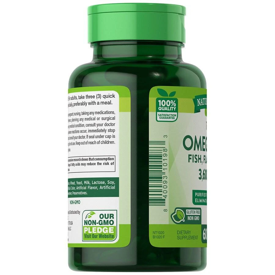 商品Nature's Truth|Triple Omega 3-6-9 Fish, Flax, Borage,价格¥29,第4张图片详细描述