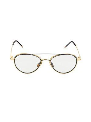 商品Thom Browne|53MM Round Aviator Eyeglasses,价格¥2113,第1张图片