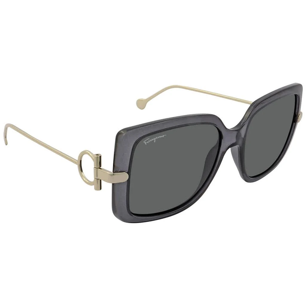 商品Salvatore Ferragamo|Grey Square Ladies Sunglasses SF913S 057 55,价格�¥522,第2张图片详细描述