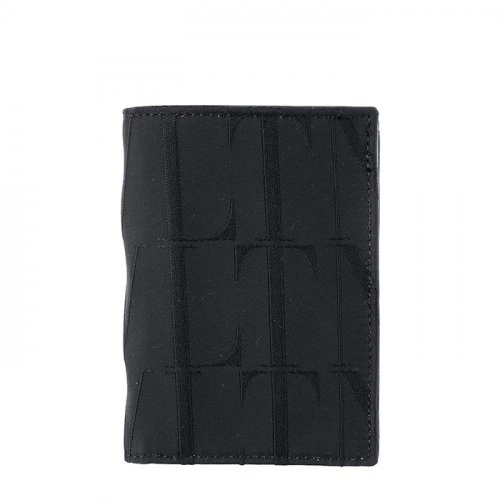 商品Valentino|VALENTINO 男士黑色标志折叠双折钱包 WY2P0713-BPM-0NO,价格¥1301,第1张图片