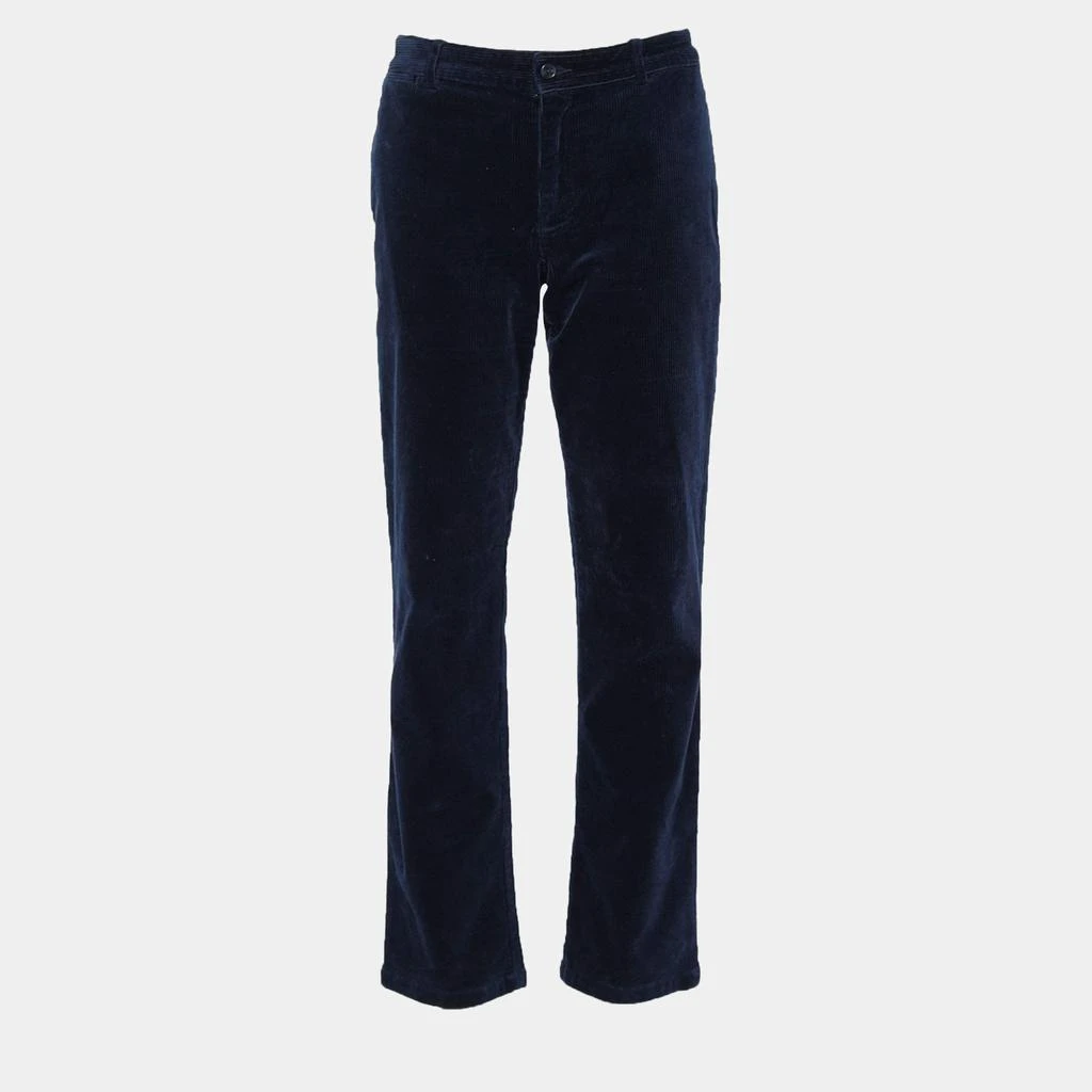 商品[二手商品] Ralph Lauren|Polo Ralph Lauren Navy Blue Corduroy Straight Fit Trousers XL,价格¥810,第1张图片