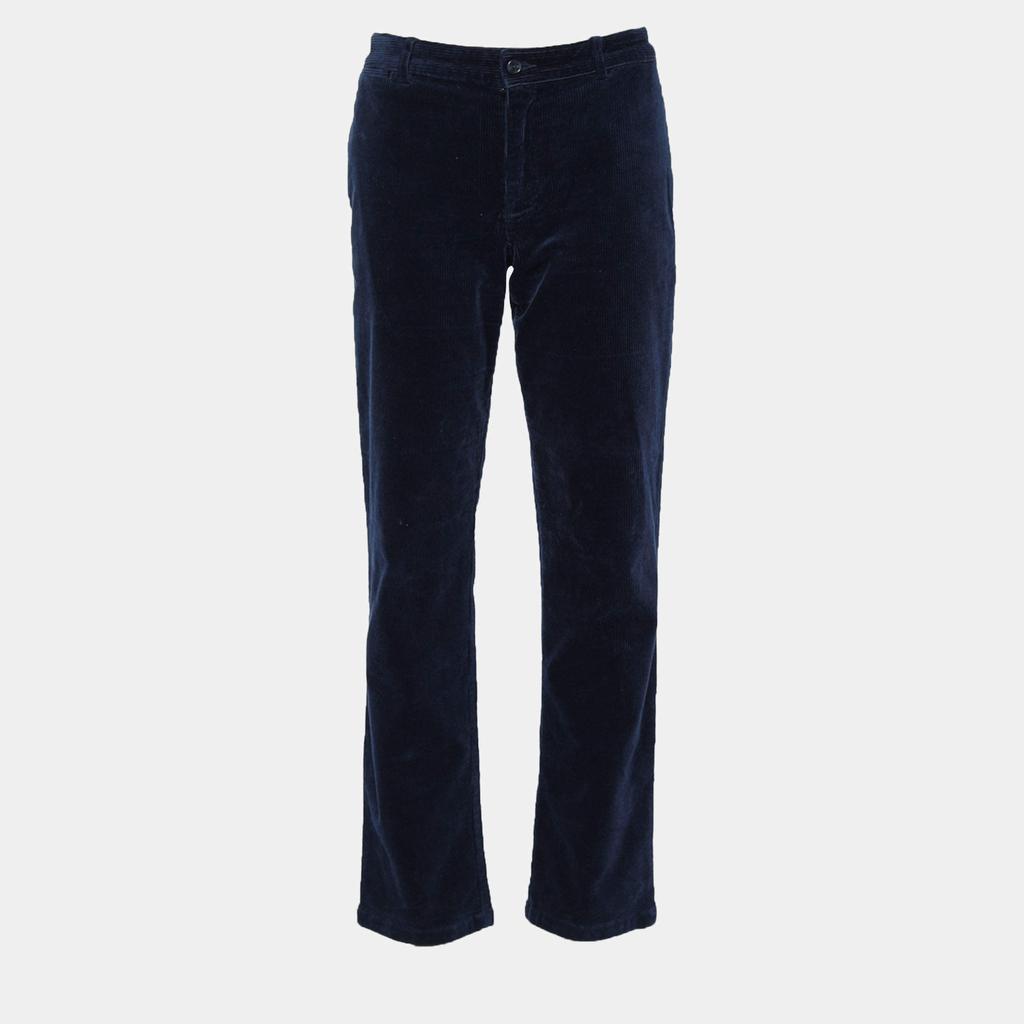 商品[二手商品] Ralph Lauren|Polo Ralph Lauren Navy Blue Corduroy Straight Fit Trousers XL,价格¥758,第1张图片