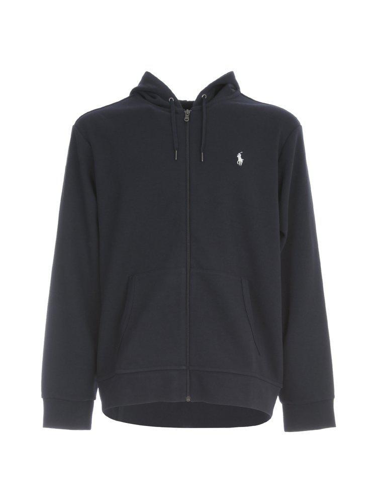 商品Ralph Lauren|Polo Ralph Lauren Logo Embroidered Zipped Hoodie,价格¥1110,第1张图片
