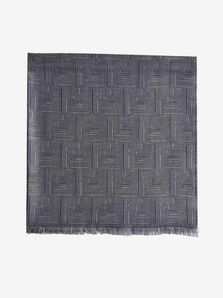 商品Fendi|Fendi Shadow silk and wool scarf,价格¥4011,第1张图片