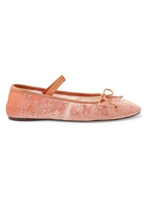 商品Loeffler Randall|Leonie Velvet Ballet Flats,价格¥1088,第1张图片