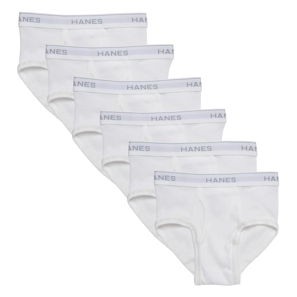 商品Hanes|Boys' 6-Pack White Brief,价格¥50,第1张图片