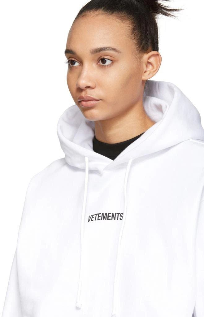 商品Vetements|White Logo Hoodie,价格¥3096,第4张图片详细描述