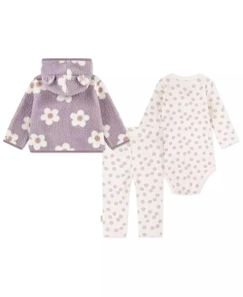 商品Huggies|Baby Girls 3-Piece Floral Jacket, Bodysuit and Pants Set,价格¥217,第2张图片详细描述