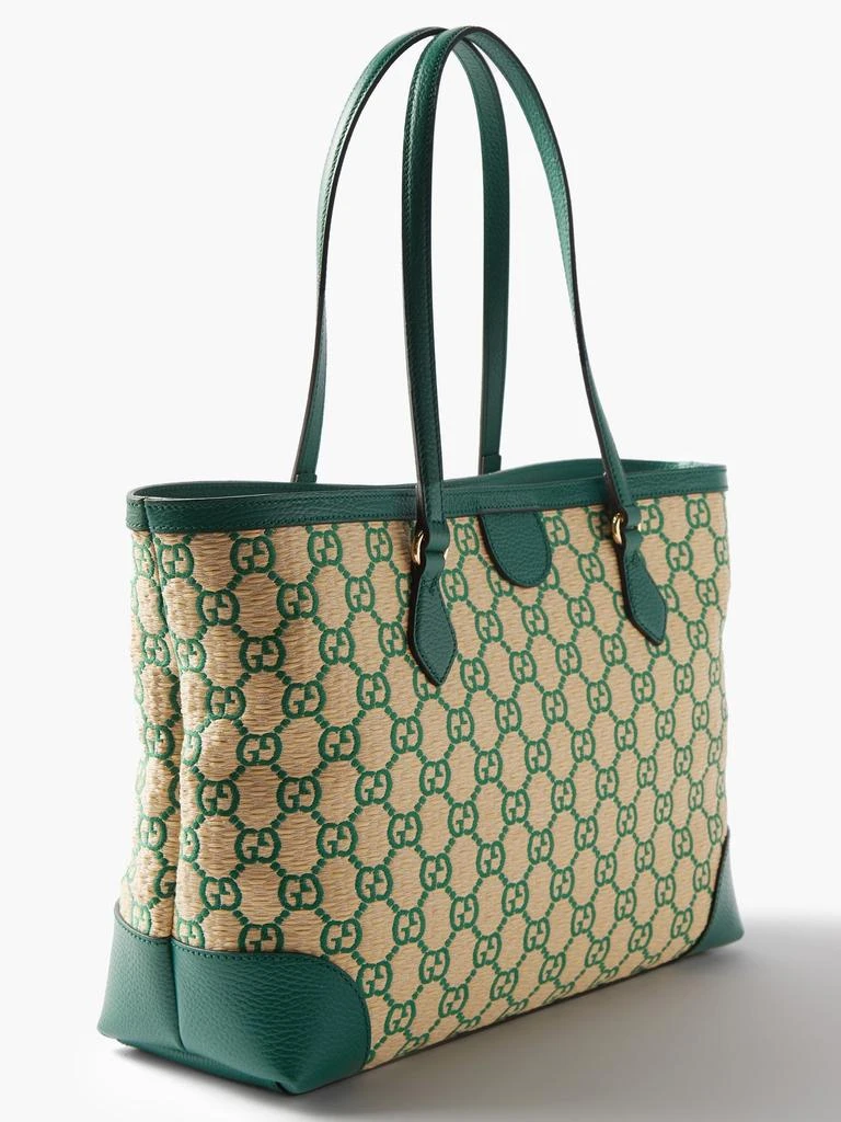 商品Gucci|Ophidia faux raffia & leather tote bag,价格¥13193,第4张图片详细描述