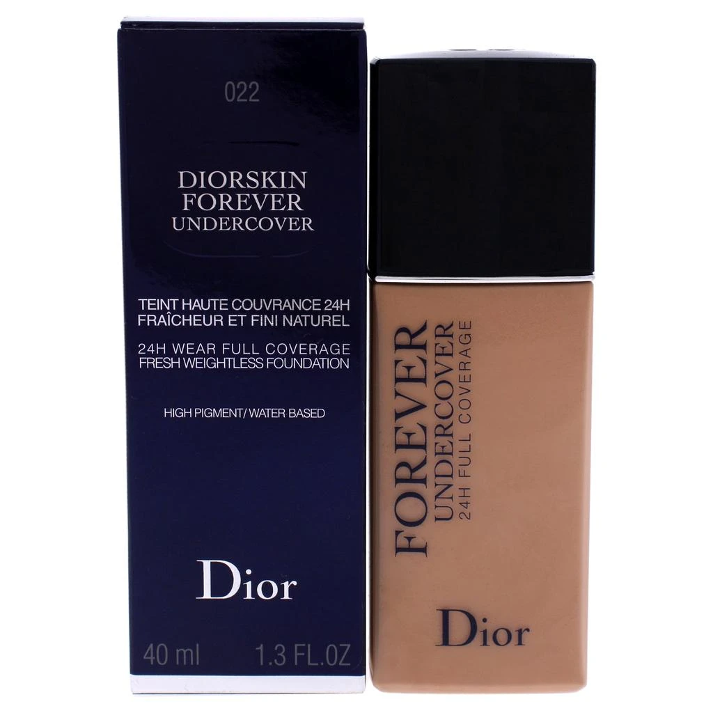 商品Dior|Diorskin Forever Undercover Foundation - 022 Cameo by Christian Dior for Women - 1.3 oz Foundation,价格¥436,第1张图片