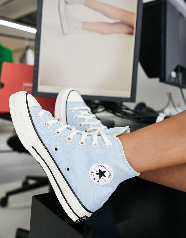 商品Converse|Converse Chuck Taylor 70 Hi trainers in baby blue,价格¥537,第1张图片