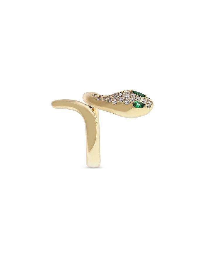 商品Crivelli|18K Yellow Gold Serpent Diamond & Emerald Snake Wrap Ring - Exclusive, Italy Campaign,价格¥28457,第2张图片详细描述