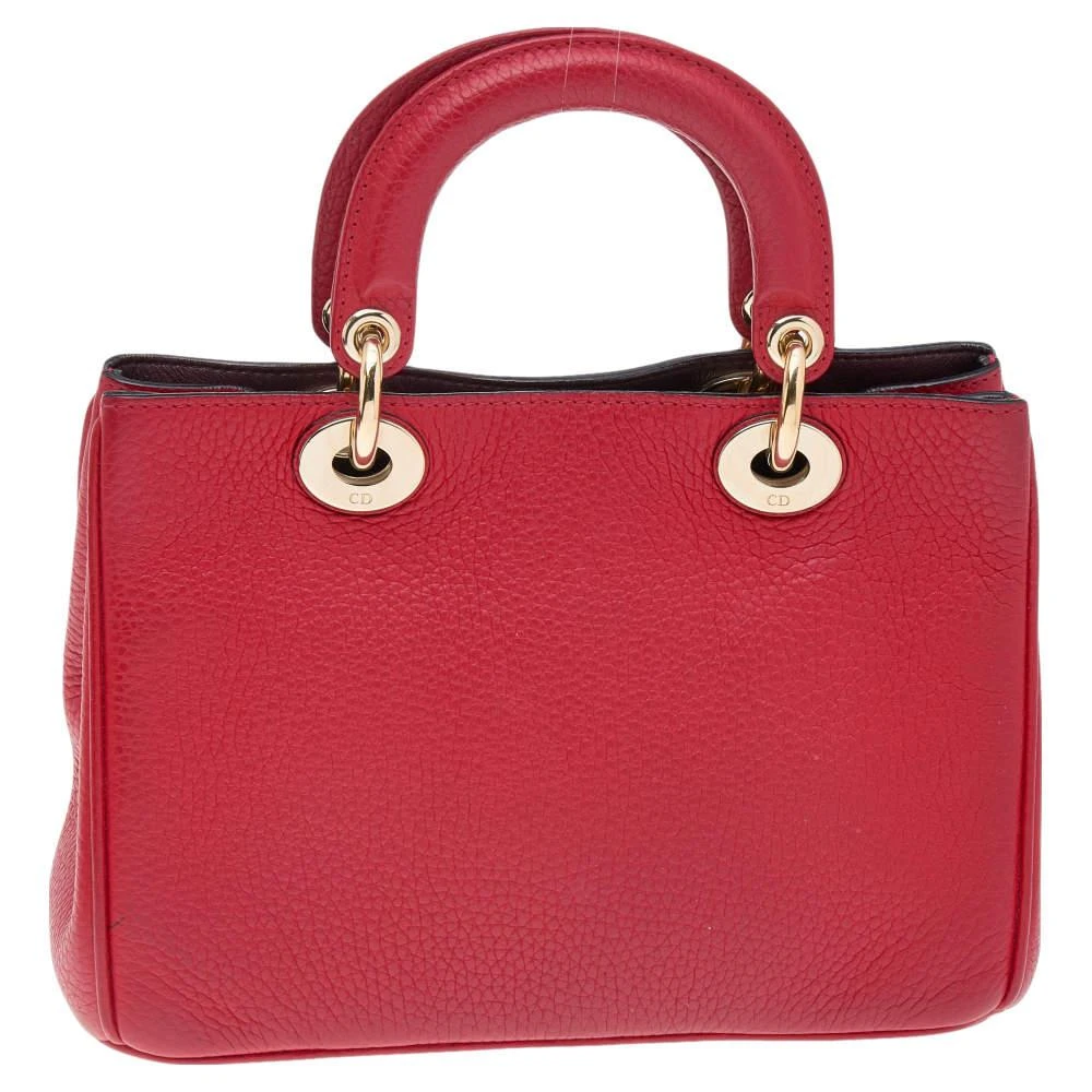商品[二手商品] Dior|Dior Red Leather Mini Diorissimo Tote,价格¥7174,第4张图片详细描述