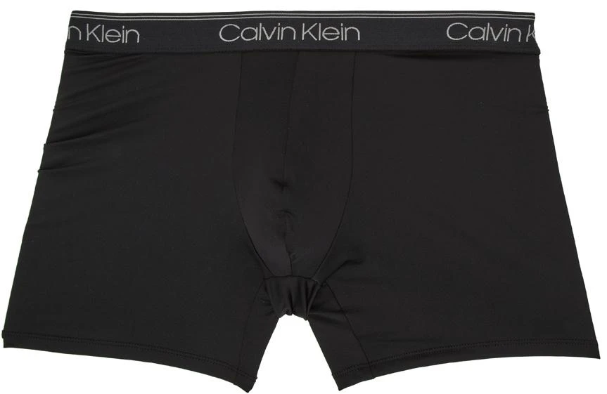 Calvin Klein Underwear Three-Pack Black Micro Boxer Briefs 2