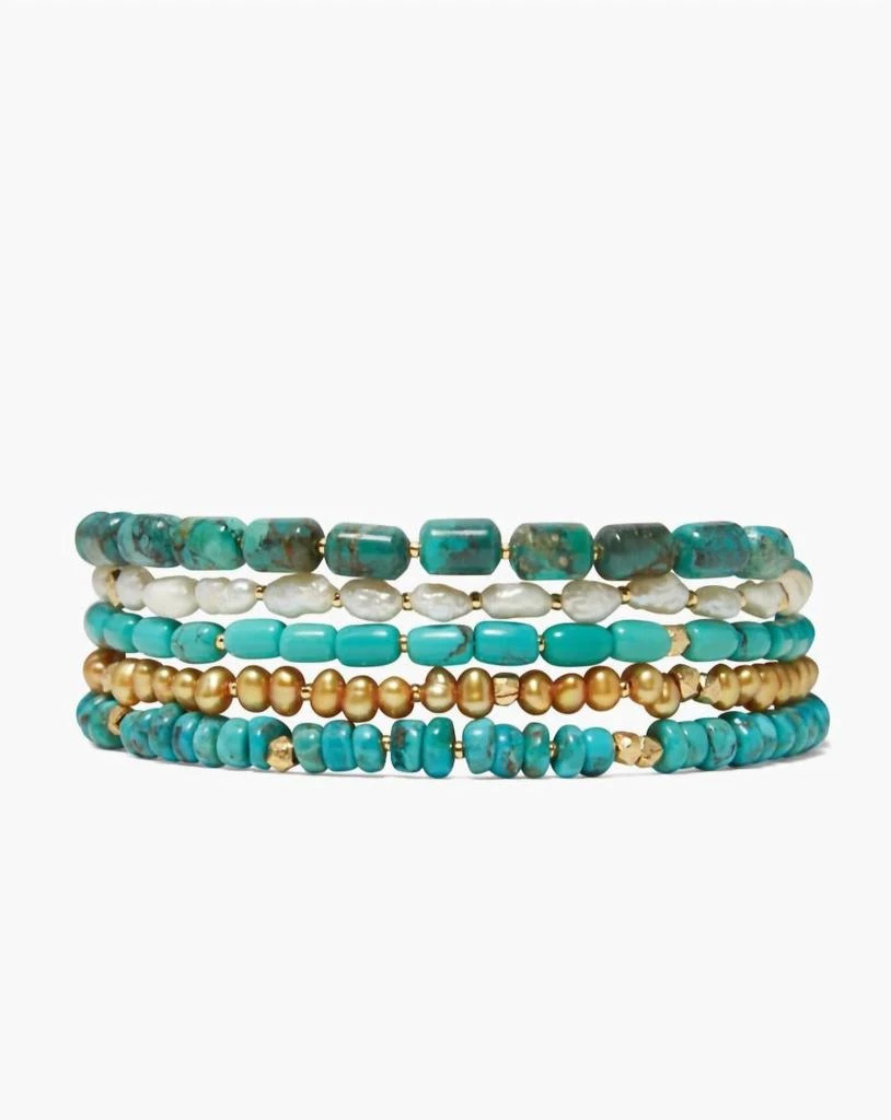 商品Chan Luu|Women's Riviera Wrap Bracelet In Turquoise,价格¥826,第1张图片