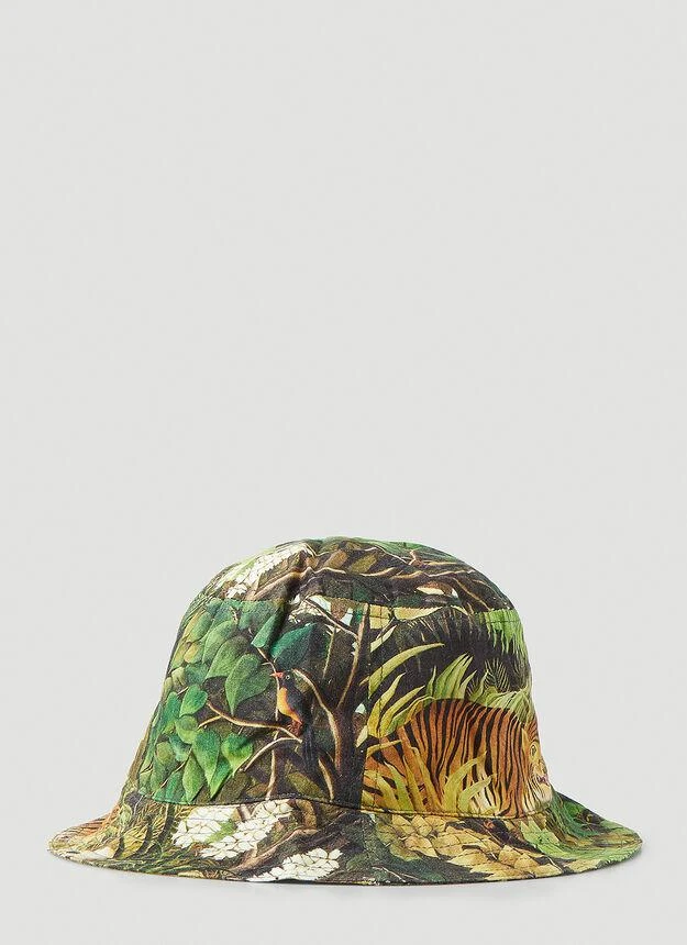 商品Endless Joy|Jungle Motif Bucket Hat in Green,价格¥523,第2张图片详细描述