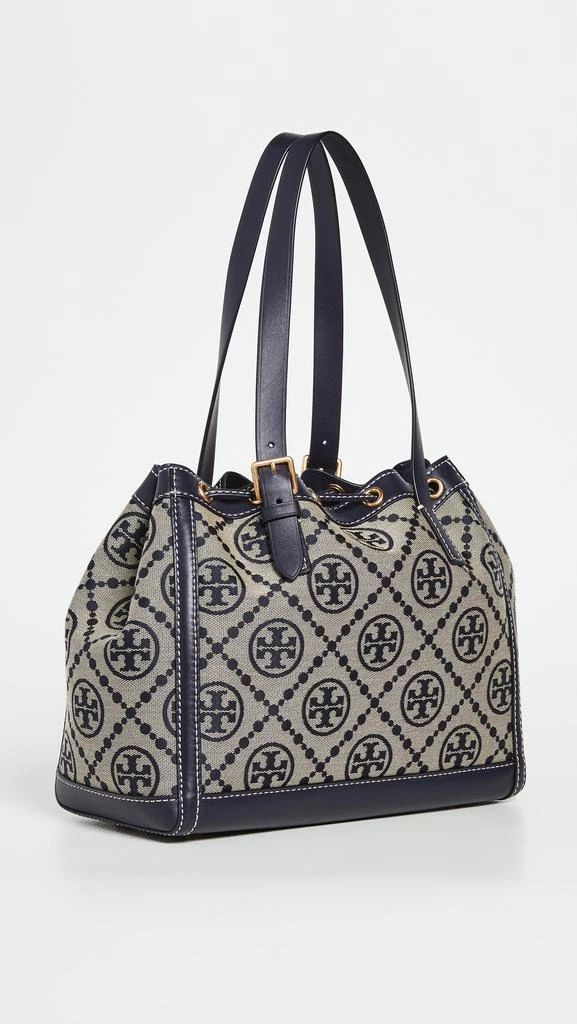 商品Tory Burch|Tory Burch Monogram Jacquard小号托特水桶包,价格¥3775,第4张图片详细描述