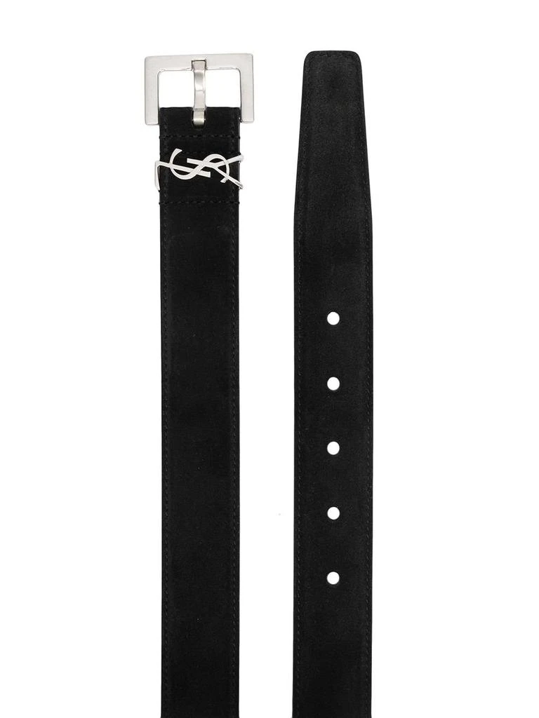 商品Yves Saint Laurent|Saint Laurent Logo Plaque Belt,价格¥3644,第3张图片详细描述