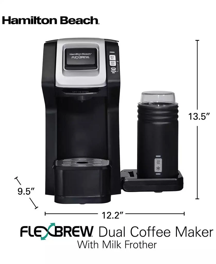 FlexBrew Dual Single Cup Coffee Maker with Milk Frother 商品