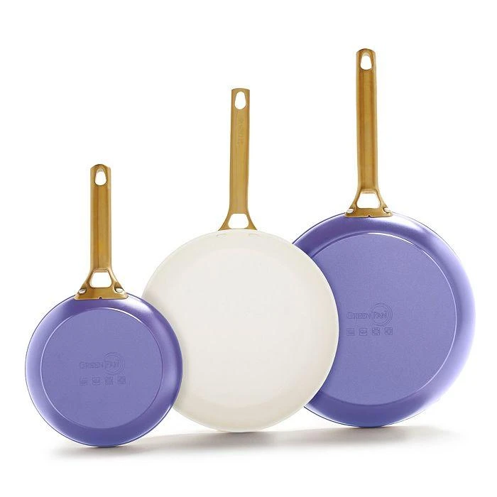 商品Greenpan|Reserve Ceramic Frypans, Set of 3 - 100% Exclusive,价格¥897,第2张图片详细描述