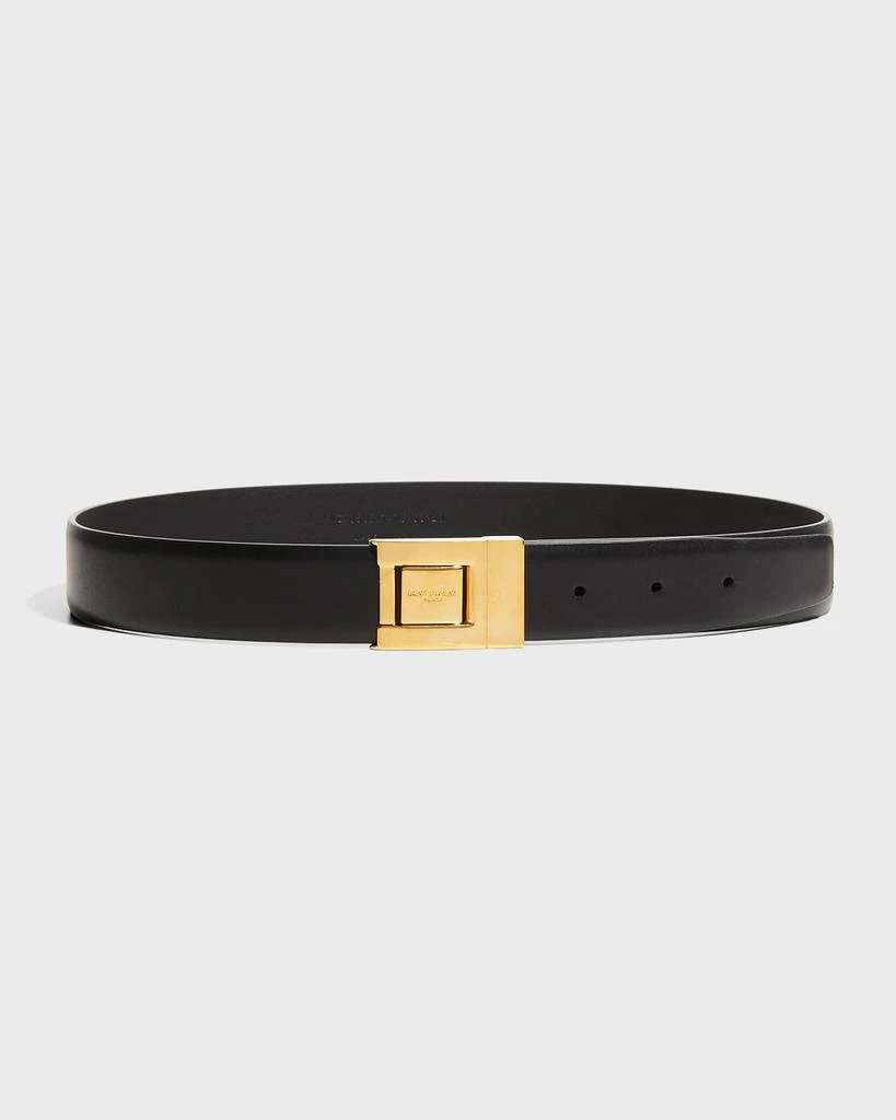 商品Yves Saint Laurent|YSL Square Buckle Leather Belt,价格¥4256,第1张图片