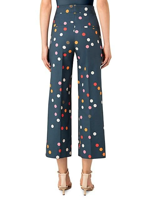 商品Akris|Chieko Wide-Leg Polka-Dot Pants,价格¥1796,第4张图片详细描述