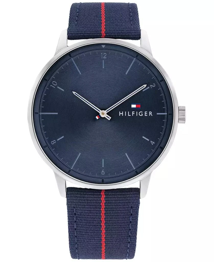 商品Tommy Hilfiger|Men's Navy Nylon Strap Watch 43mm,价格¥514,第1张图片