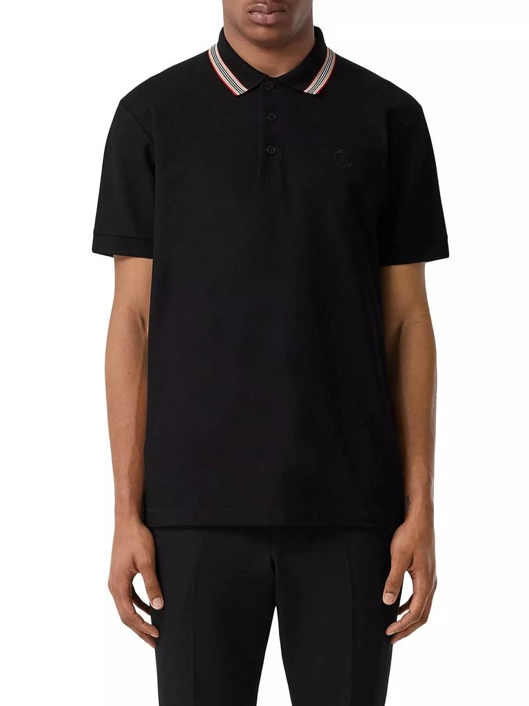 商品Burberry|Pierson Piqué Polo Shirt,价格¥2322,第3张图片详细描述