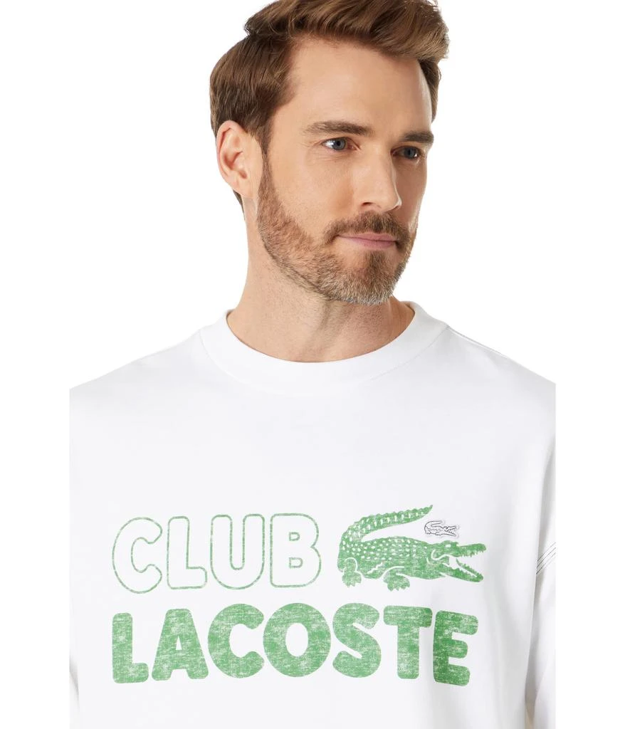 商品Lacoste|Long Sleeve Loose Fit Graphic Sweatshirt,价格¥465,第3张图片详细描述