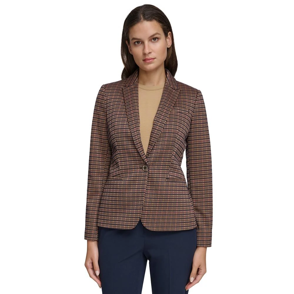 商品Tommy Hilfiger|Women's One-Button Plaid Blazer,价格¥1099,第1张图片