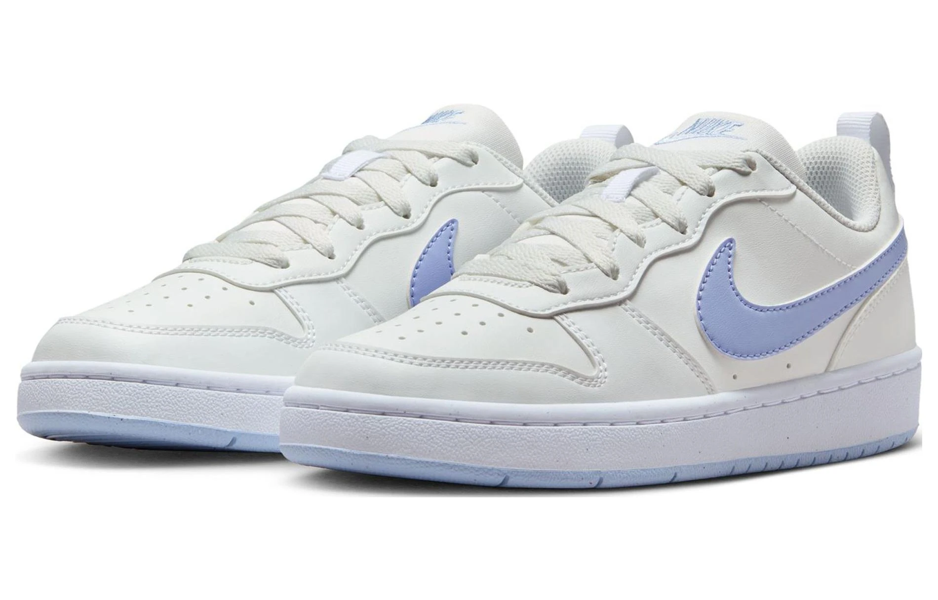 商品[国内直发] NIKE|Court Borough 合成革 舒适百搭 防滑耐磨 低帮 儿童板鞋 蓝白 男女同款,价格¥419,第6张图片详细描述