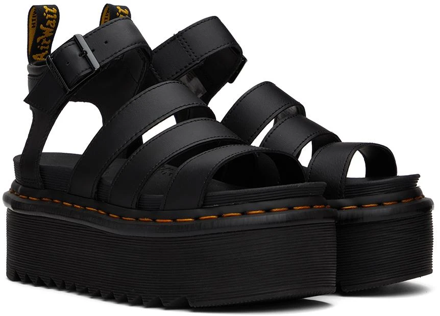 商品Dr. Martens|Black Blaire Quad Platform Sandals,价格¥325,第4张图片详细描述