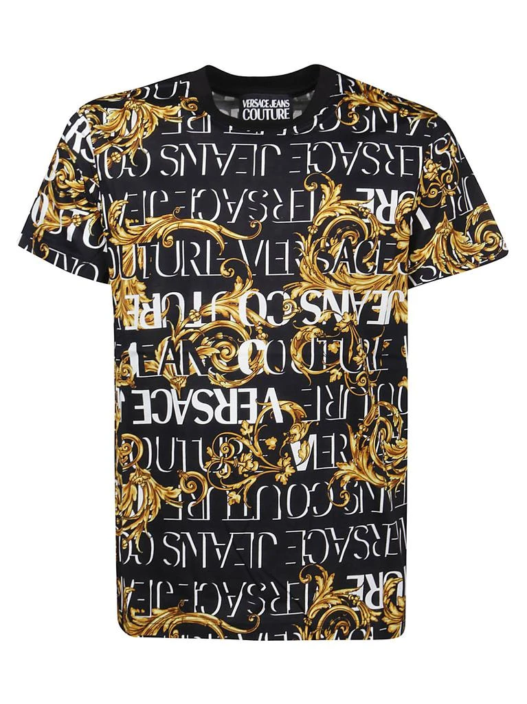 商品Versace|Versace Jeans Mens Black Other Materials T-Shirt,价格¥1908,第1张图片