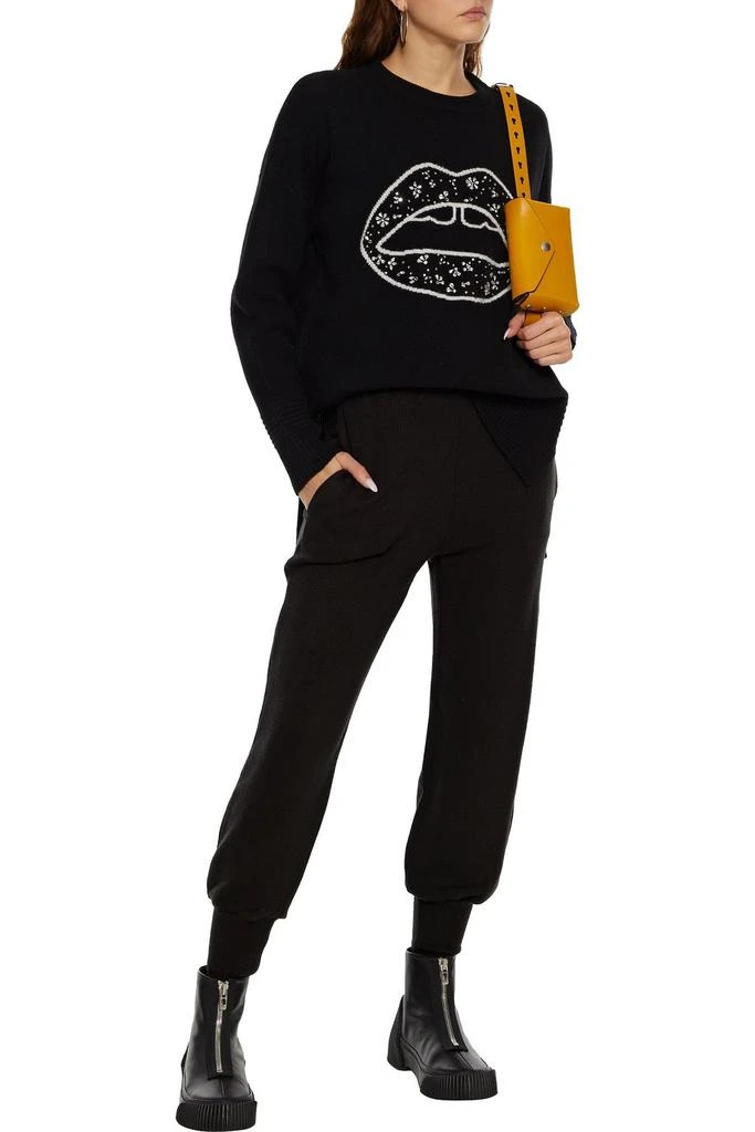 商品MARKUS LUPFER|Holly crystal-embellished intarsia merino wool sweater,价格¥729,第2张图片详细描述