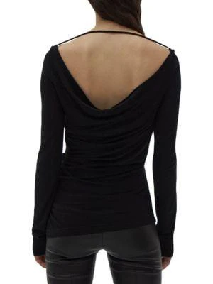 商品Helmut Lang|Scala Long Sleeve Asymmetric Top,价格¥299,第2张图片详细描述