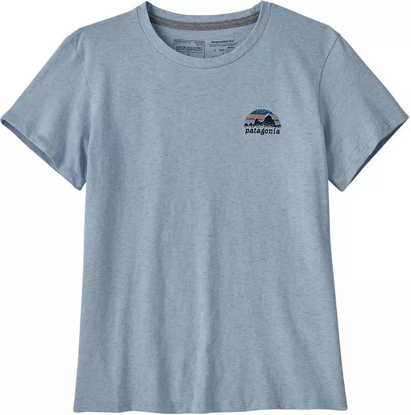 商品Patagonia|Patagonia Women's Skyline Stencil Responsibili-Tee Shirt,价格¥377,第4张图片详细描述