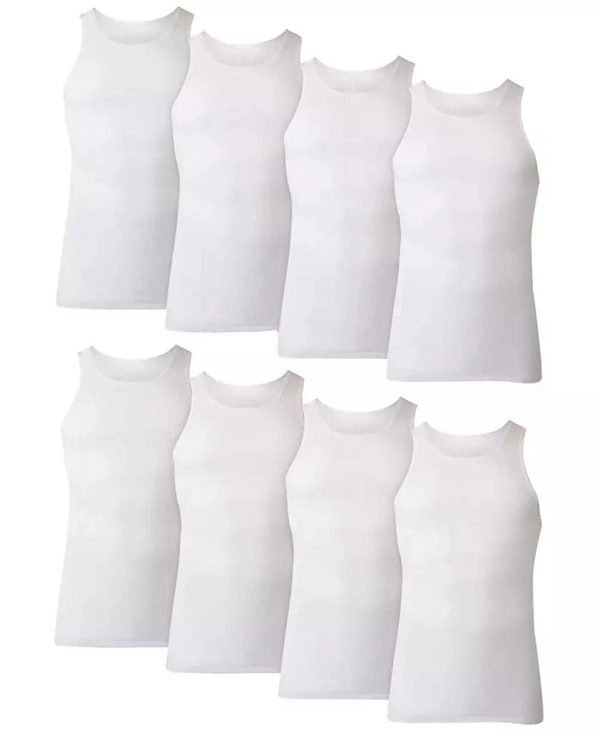 商品Hanes|Ultimate® ComfortSoft Men's Tank Undershirt, 7+1 Bonus Pack,价格¥170,第3张图片详细描述