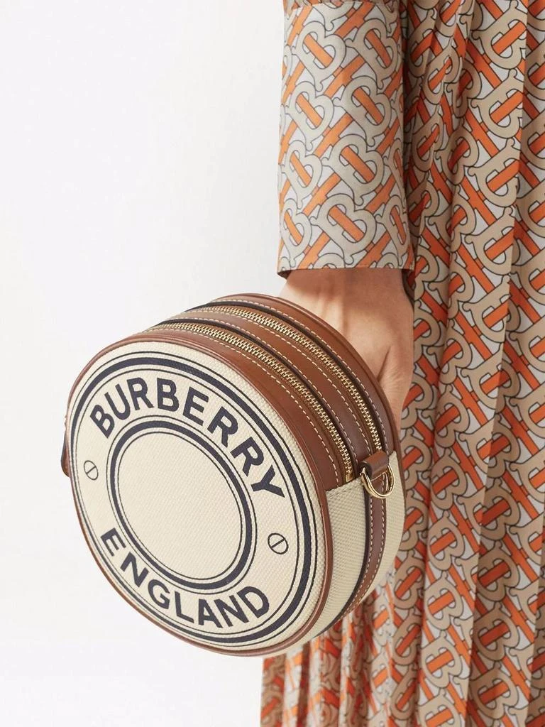 BURBERRY WOMEN LOGO GRAPHIC CANVAS AND LEATHER LOUISE BAG 商品