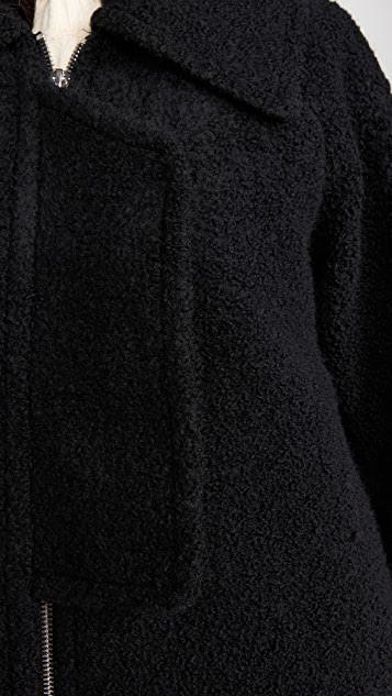 商品Ganni|珠地布羊毛夹克,价格¥3639,第7张图片详细描述