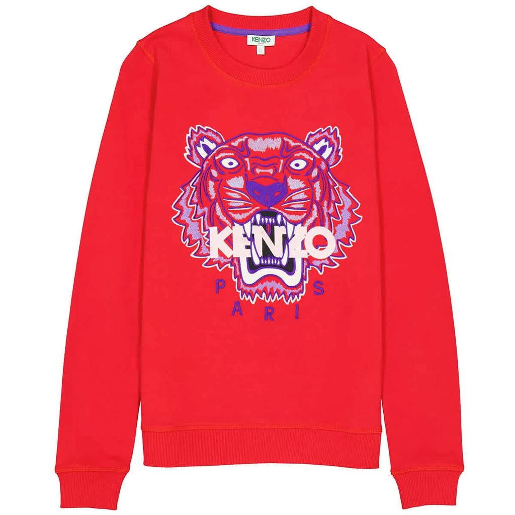 商品Kenzo|Kenzo Icon Sweatshirt With Tiger Embroidery In Red, Brand Size Medium,价格¥893,第1张图片