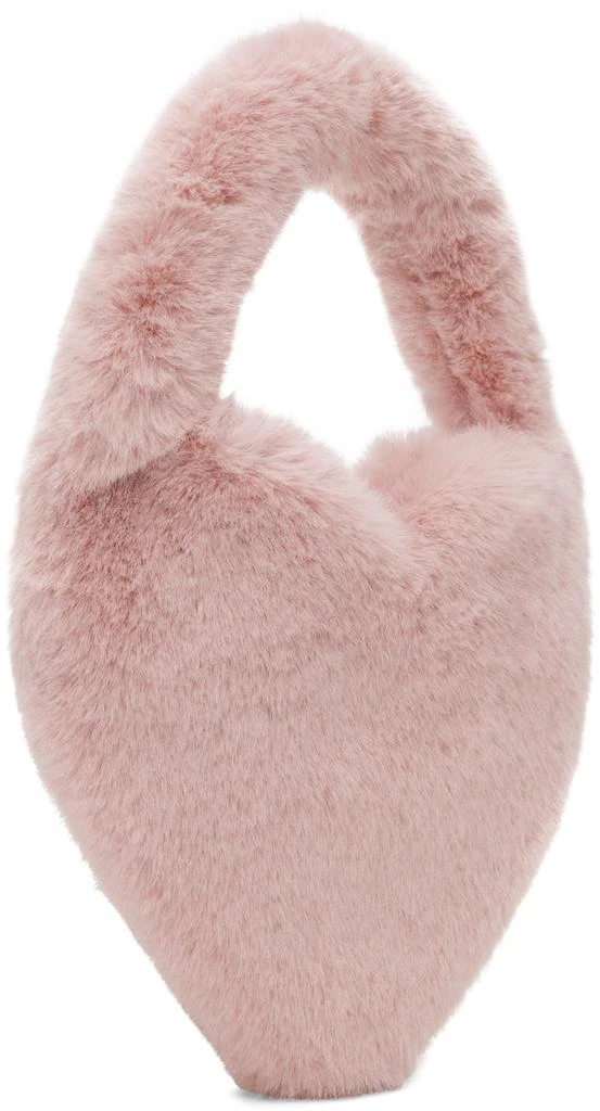 商品BLUMARINE|Pink Heart-Shaped 'B' Monogram Pin Bag,价格¥1825,第3张图片详细描述