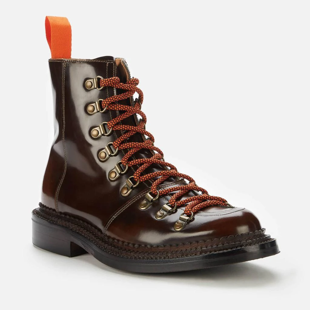 商品Grenson|GRENSON WOMEN'S NANETTE LEATHER HIKING LACE UP BOOTS - DARK BROWN,价格¥1419,第3张图片详细描述