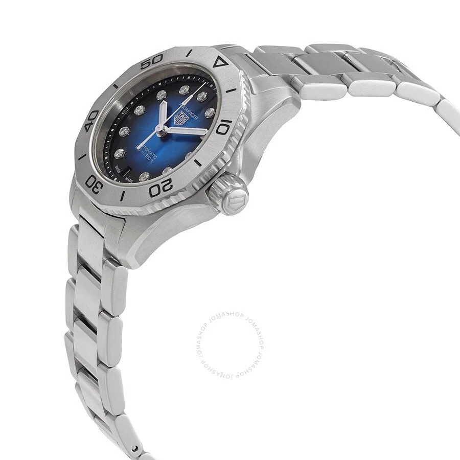 商品TAG Heuer|Aquaracer Automatic Diamond Blue Dial Ladies Watch WBP2411.BA0622,价格¥18702,第2张图片详细描述