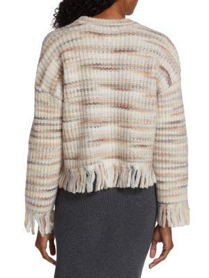 商品Design History|Fringe-Trim Cropped Sweater,价格¥562,第2张图片详细描述