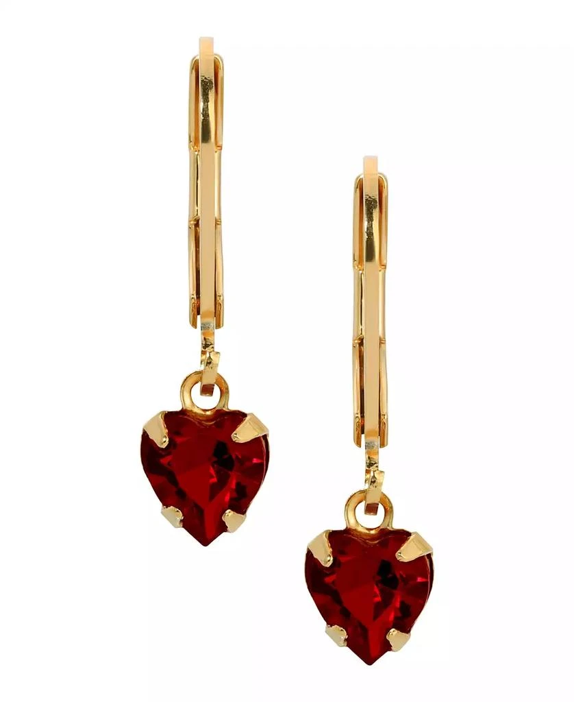 商品2028|Crystal Heart Drop Earrings,价格¥168,第2张图片详细描述