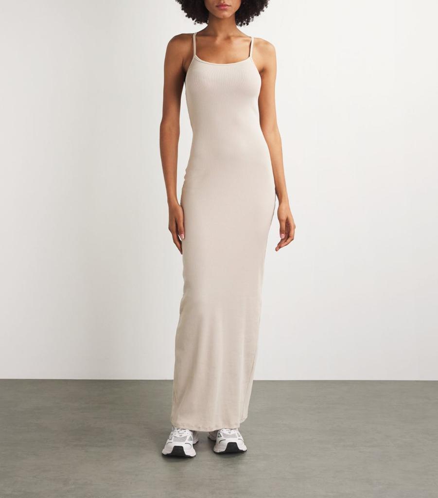 送料関税込☆【SKIMS】Cotton Rib Maxi Dress COTTON RIB LONG CAMI DRESS | SOOT