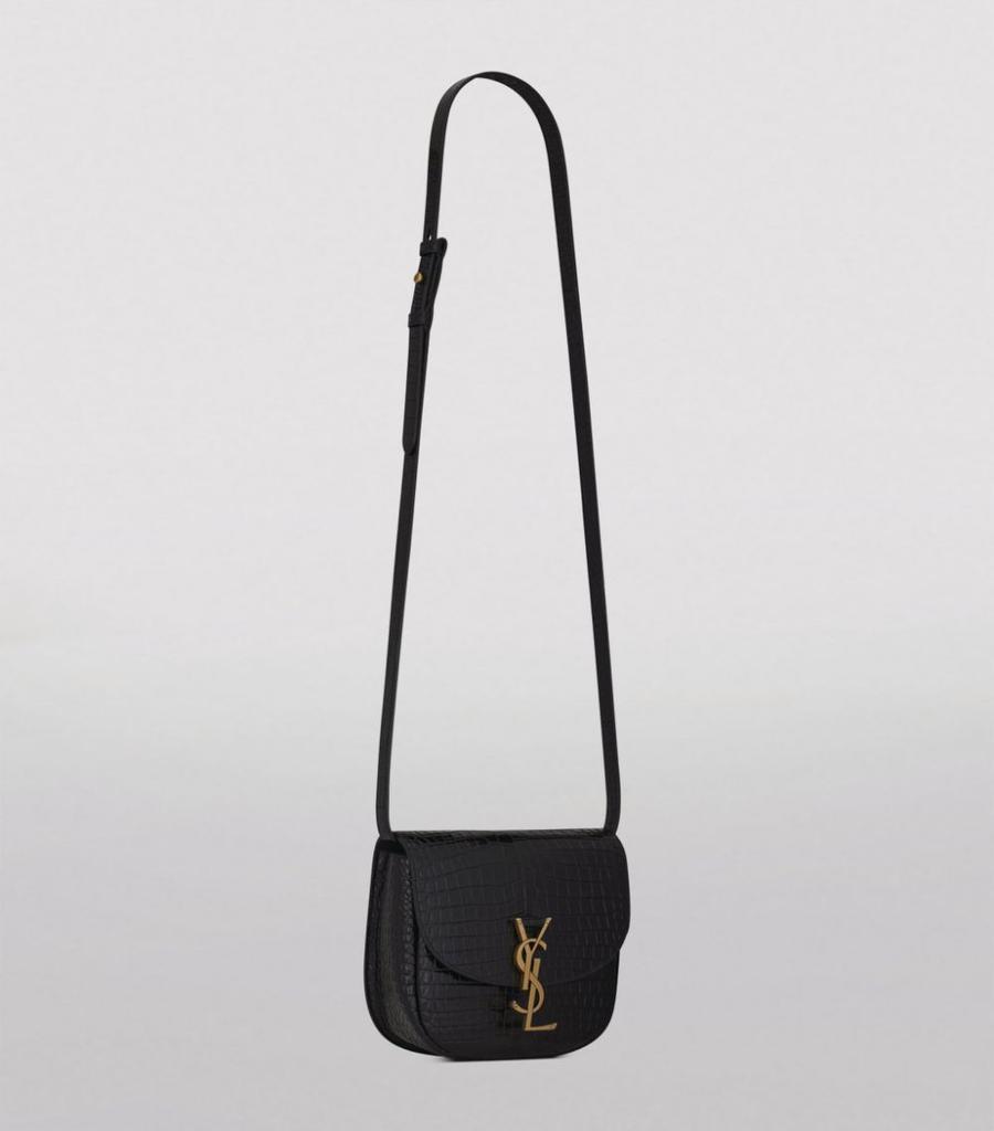 商品Yves Saint Laurent|Small Kaia Croc-Embossed Satchel,价格¥11043,第4张图片详细描述